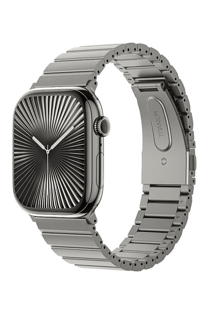 Benks Aero Titan Apple Watch Uyumlu Titanyum Kordon Gri