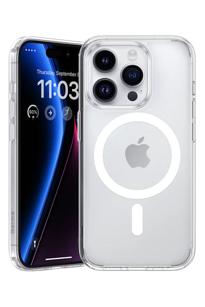 Benks Apple iPhone 15 Pro Max Magsafe Uyumlu Lucent Pro Şeffaf Kılıf
