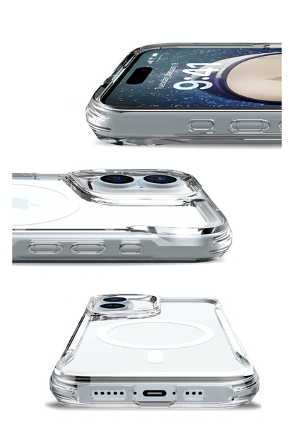 Artoncase Apple iPhone 16 Magsafe Uyumlu Shield Şeffaf Kılıf