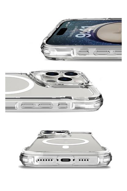 Artoncase Apple iPhone 16 Pro Magsafe Uyumlu Shield Şeffaf Kılıf
