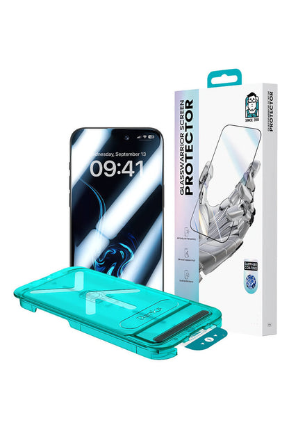 Benks Glass Warrior Safir Coating iPhone 16 Serisi 0.3mm Cam Ekran Koruyucu + Kolay Uygulama Aparatı