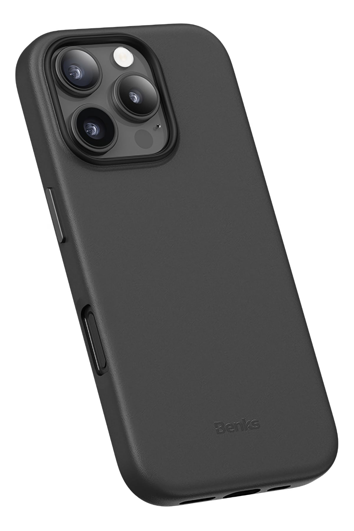 Benks VitaPro iPhone 16 Pro Magsafe uyumlu PU Deri Kılıf Siyah