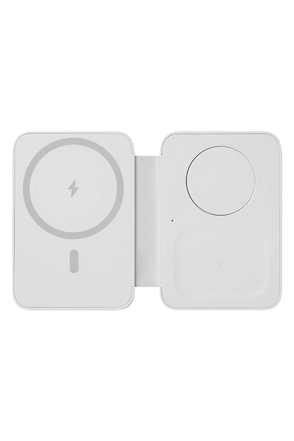 Benks W12-01 15W 3in1 Katlanabilir Magnetik Kablosuz Şarj Standı Beyaz