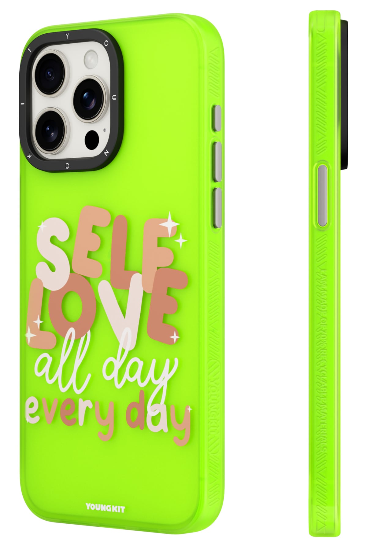 Youngkit Sweet Language Bethany Green Tasarımlı iPhone 14 Pro uyumlu Kılıf Yeşil