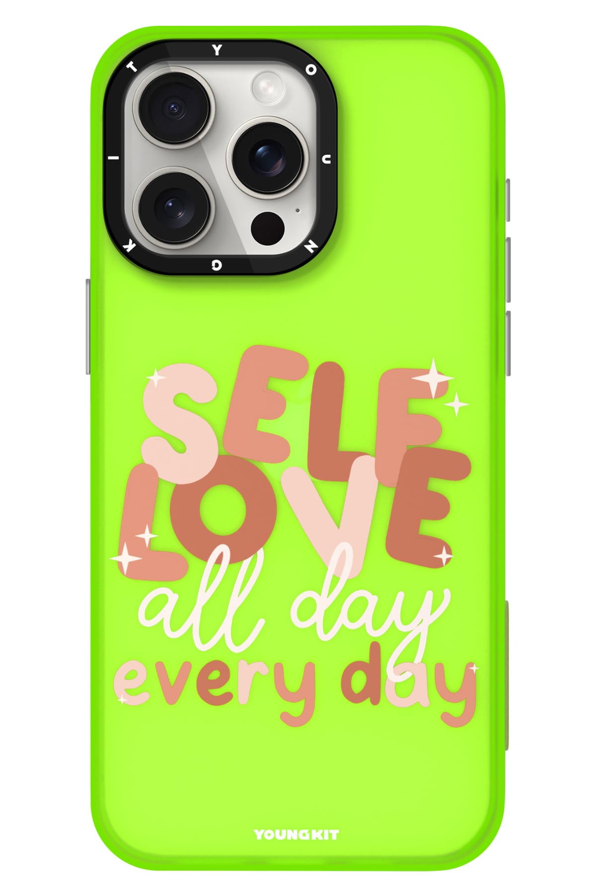 Youngkit Sweet Language Bethany Green Tasarımlı iPhone 14 Pro uyumlu Kılıf Yeşil