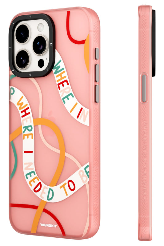 Youngkit Sweet Language Bethany Green Tasarımlı iPhone 14 Pro Max uyumlu Kılıf Kum Pembe
