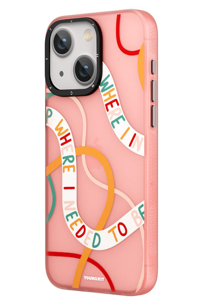 Youngkit Sweet Language Bethany Green Tasarımlı iPhone 15 Plus uyumlu Kılıf Kum Pembe