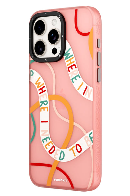 Youngkit Sweet Language Bethany Green Tasarımlı iPhone 15 Pro Max uyumlu Kılıf Kum Pembe