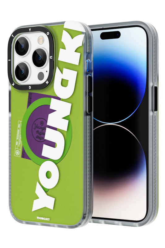 Youngkit Binfen iPhone 14 Pro Max Magsafe Yeşil Kılıf