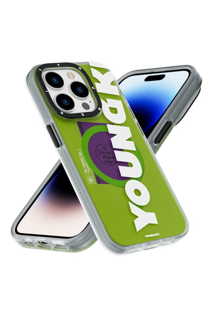 Youngkit Binfen iPhone 14 Pro Max Magsafe Yeşil Kılıf