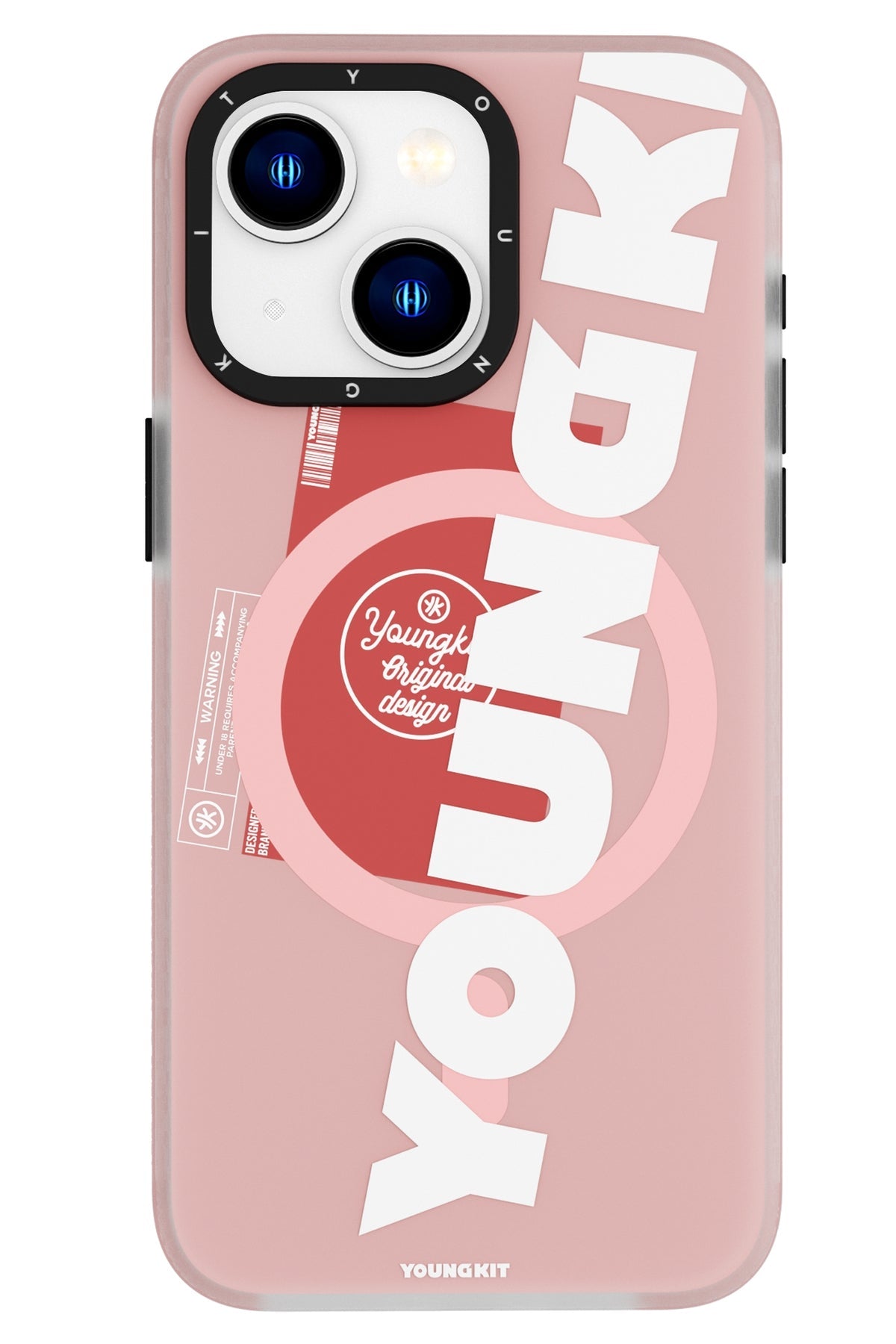 Youngkit Binfen iPhone 15 Magsafe Uyumlu Pembe Kılıf