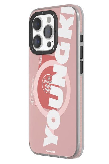 Youngkit Binfen iPhone 15 Pro Max Magsafe Uyumlu Pembe Kılıf
