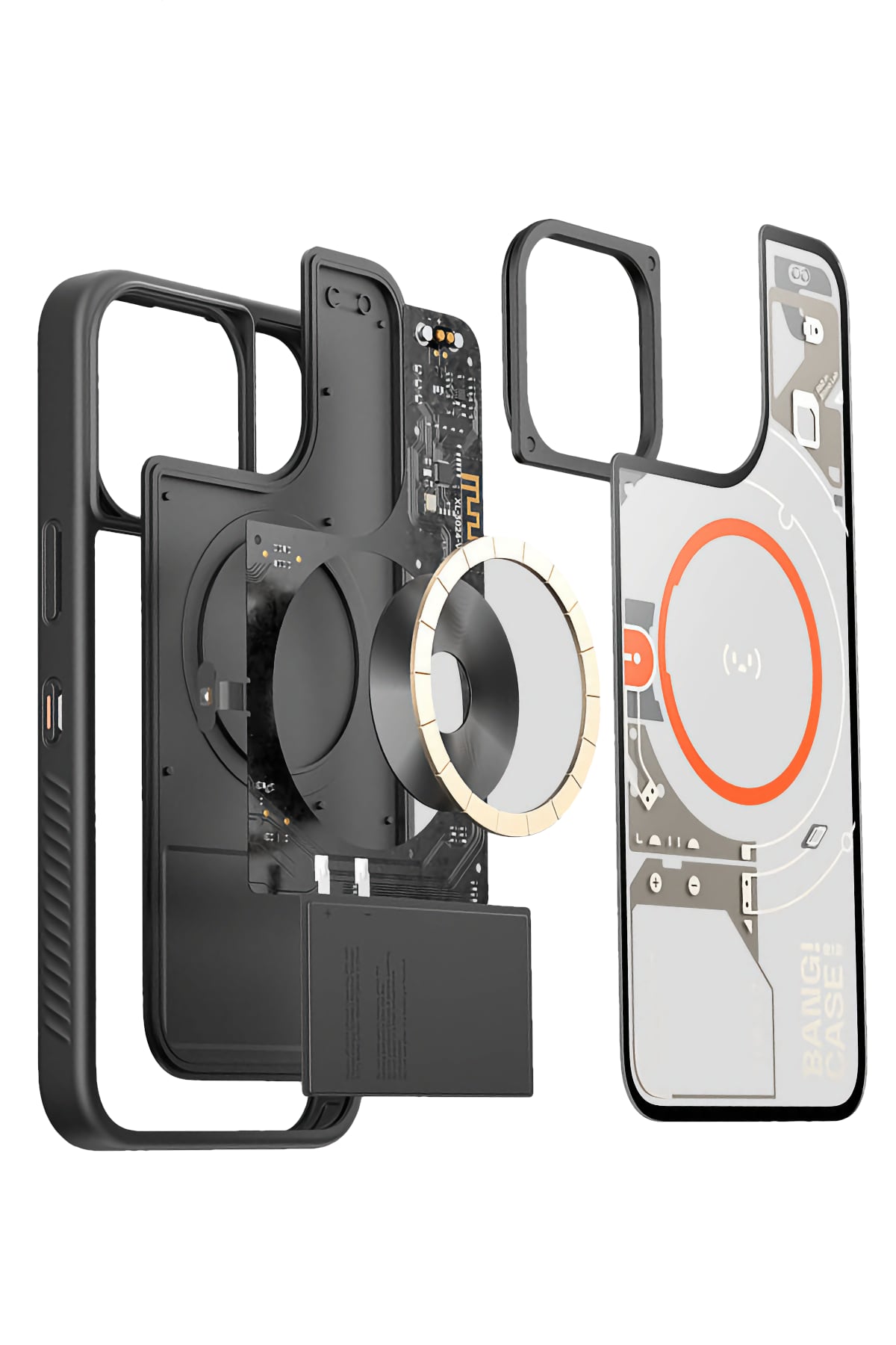Bitmo Lab Bangcase iPhone 14 Pro Kılıf 3 Fonksiyonlu Bang Buton