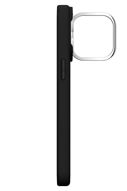 Youngkit Bitty Cream iPhone 14 Pro Max Magsafe Uyumlu Standlı Silikon Kılıf Siyah