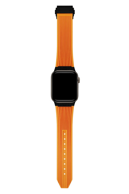 Apple Watch Uyumlu Streamlined Silikon Kordon Black Burnt
