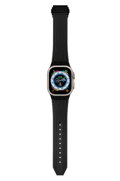 Apple Watch Uyumlu Streamlined Silikon Kordon Black Olido