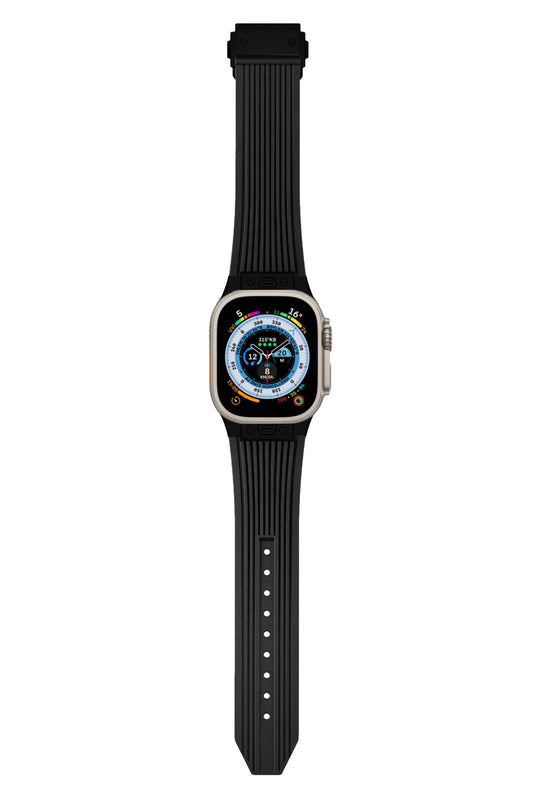 Apple Watch Uyumlu Streamlined Silikon Kordon Black Olido