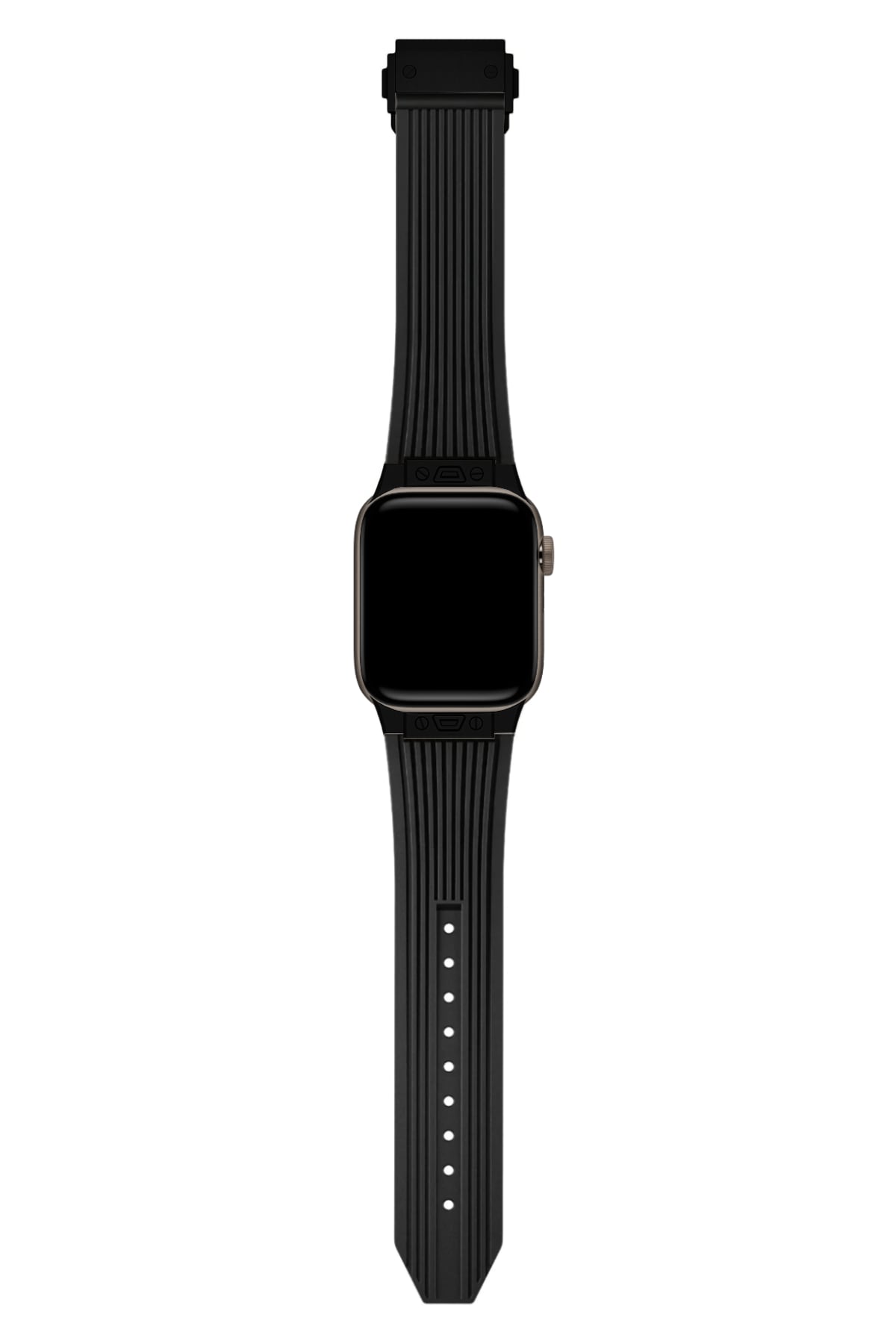 Apple Watch Uyumlu Streamlined Silikon Kordon Black Olido
