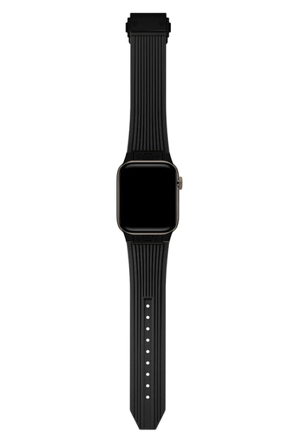 Apple Watch Uyumlu Streamlined Silikon Kordon Black Olido