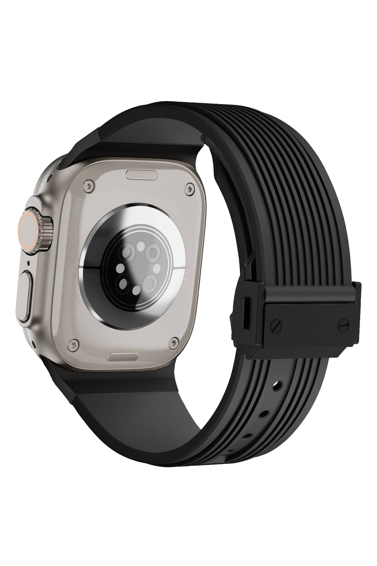 Apple Watch Uyumlu Streamlined Silikon Kordon Black Olido