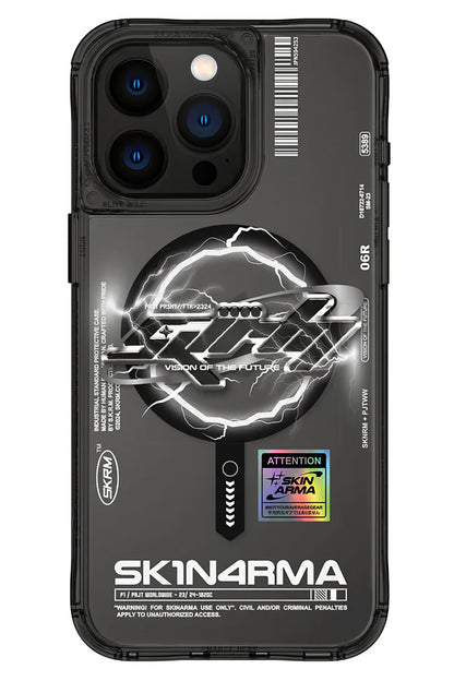 SkinArma iPhone 15 Pro Max Magsafe Uyumlu Bolt Kılıf Siyah
