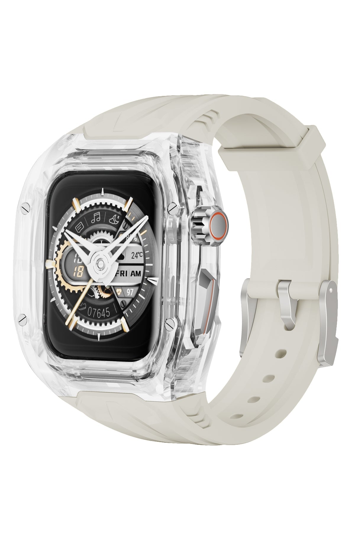 Apple Watch Uyumlu King Loop Kasa Koruyucu Silikon Kordon Bristol