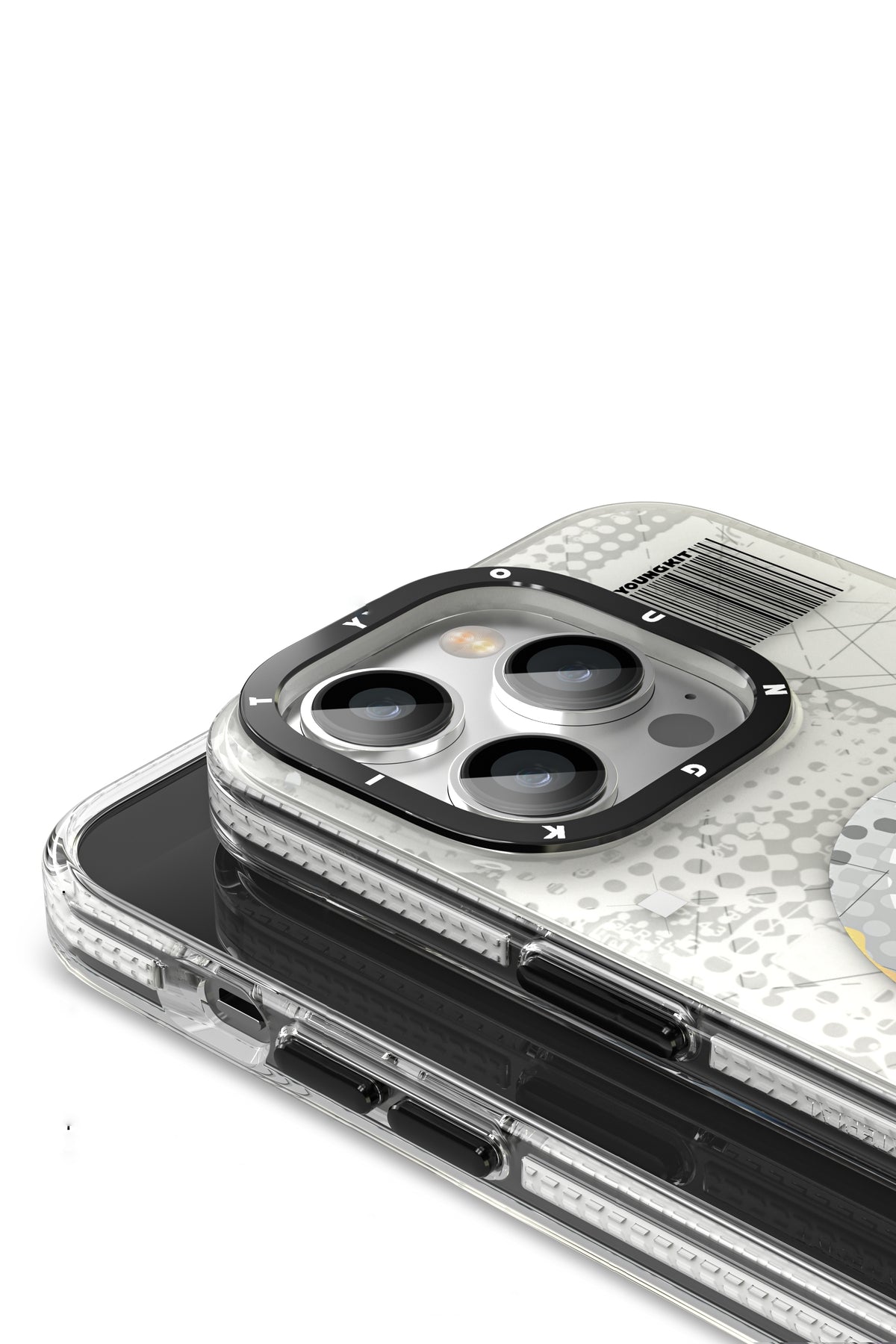 Youngkit Kamuflaj iPhone 14 Pro Max Magsafe Beyaz Kılıf