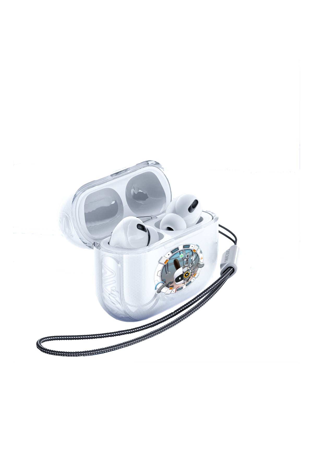 Benks Apple Airpods Pro 2 Nesil Uyumlu Casebang Departure Explore Silikon Kılıf Şeffaf