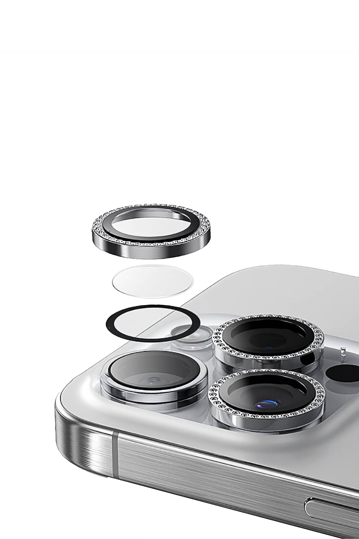Casebang Gem iPhone 13 Pro / 13 Pro Max Kamera Lens Koruyucu