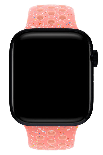 Apple Watch Uyumlu Silikon Delikli Spor Kordon Cinder