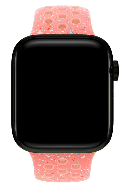 Apple Watch Uyumlu Silikon Delikli Spor Kordon Cinder