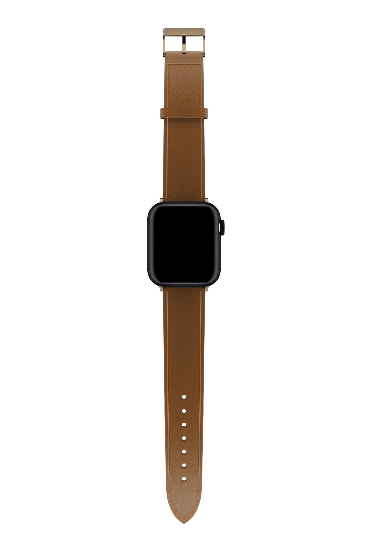 Apple Watch Uyumlu Saffiano Deri Kordon Coffee