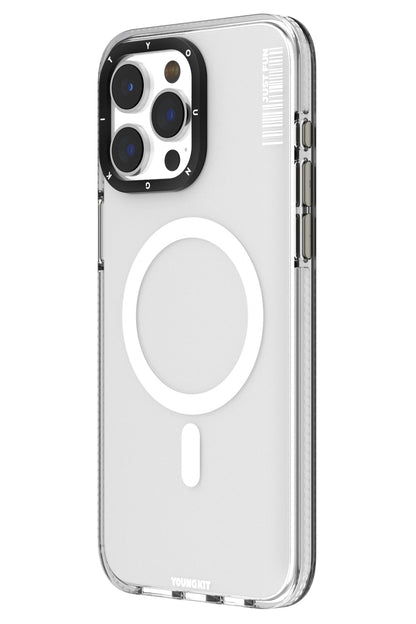 Youngkit Crystal Colored iPhone 15 Pro uyumlu Magsafe Şeffaf Kılıf