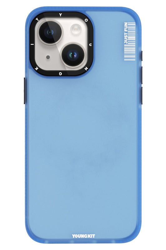 Youngkit Colored Sand iPhone 15 uyumlu Buzlu Mavi Kılıf