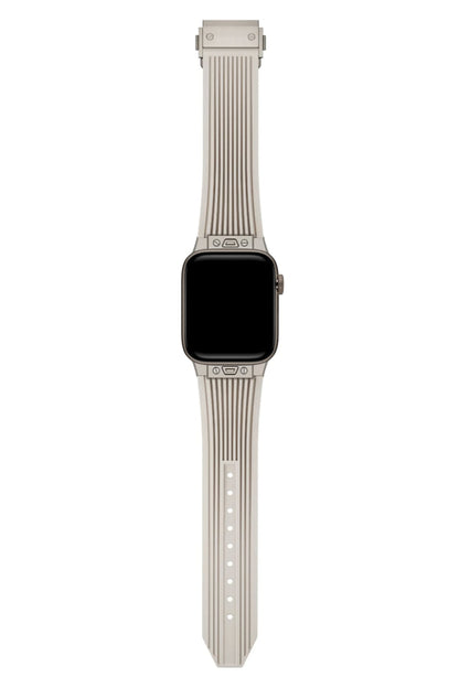 Apple Watch Uyumlu Streamlined Silikon Kordon Cream