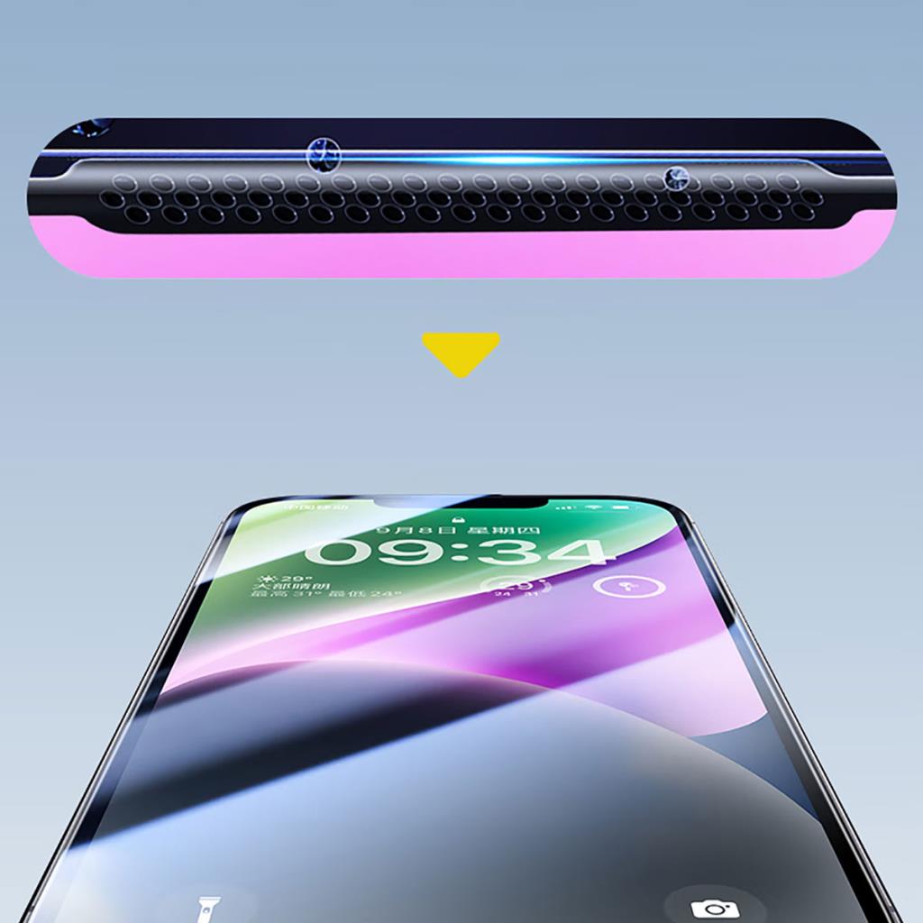 CZ-003 Mavi Işık Filtreli Parlama Önleyici iPhone 13 Pro Max Ekran Koruyucu