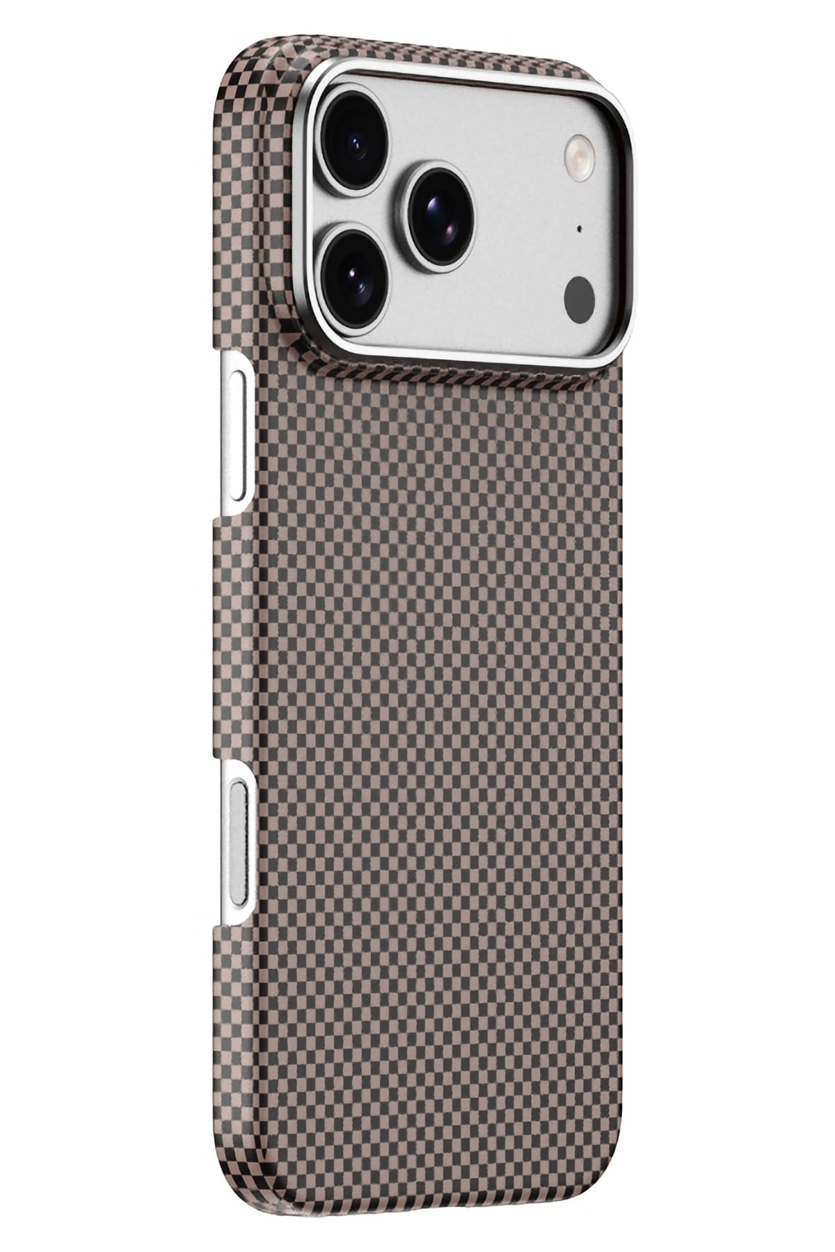 DCC-208 Magsafe Uyumlu Aramid Fiber Karbon iPhone 17 Pro Kılıf Gold
