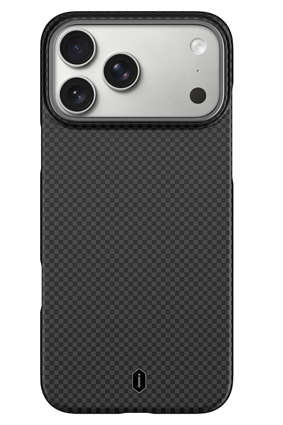 DCC-208 Magsafe Uyumlu Aramid Fiber Karbon iPhone 17 Pro Max Kılıf Siyah