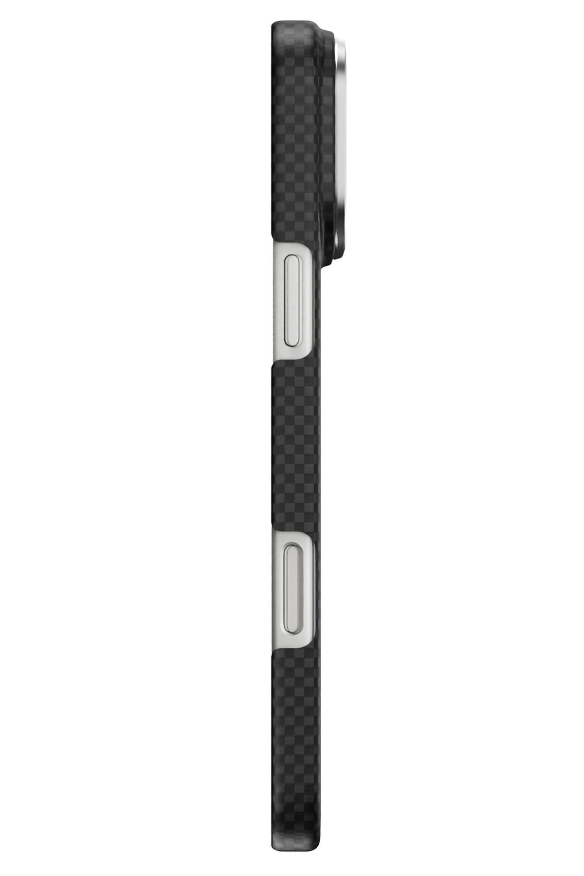 DCC-208 Magsafe Uyumlu Aramid Fiber Karbon iPhone 17 Pro Max Kılıf Siyah