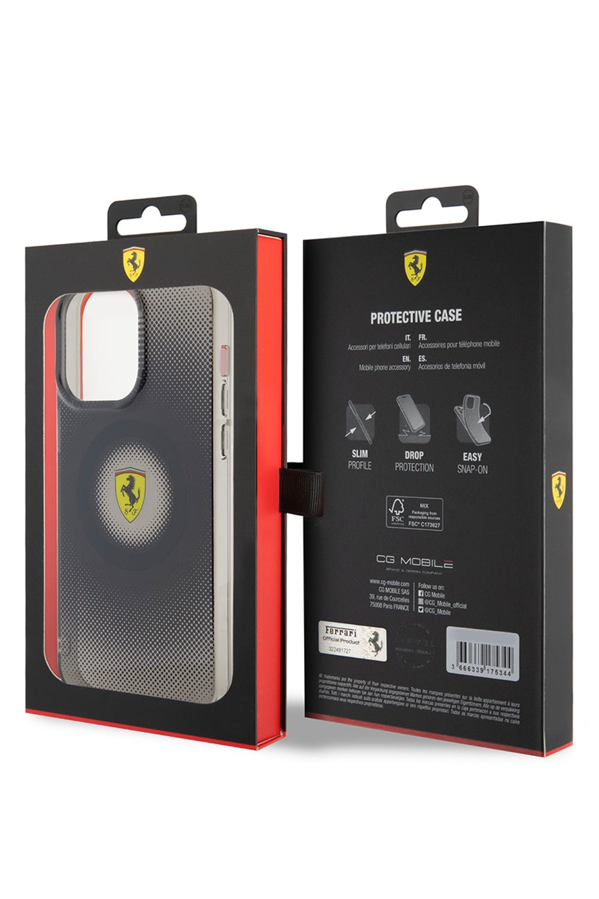 Ferrari iPhone 15 Pro Max Magsafe Uyumlu Dots Silikon Kılıf Siyah