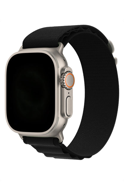 Apple Watch Uyumlu Alpine Loop Kordon Ebony