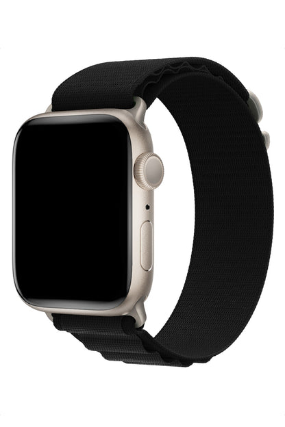 Apple Watch Uyumlu Alpine Loop Kordon Ebony