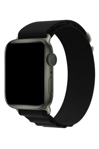 Apple Watch Uyumlu Alpine Loop Kordon Ebony