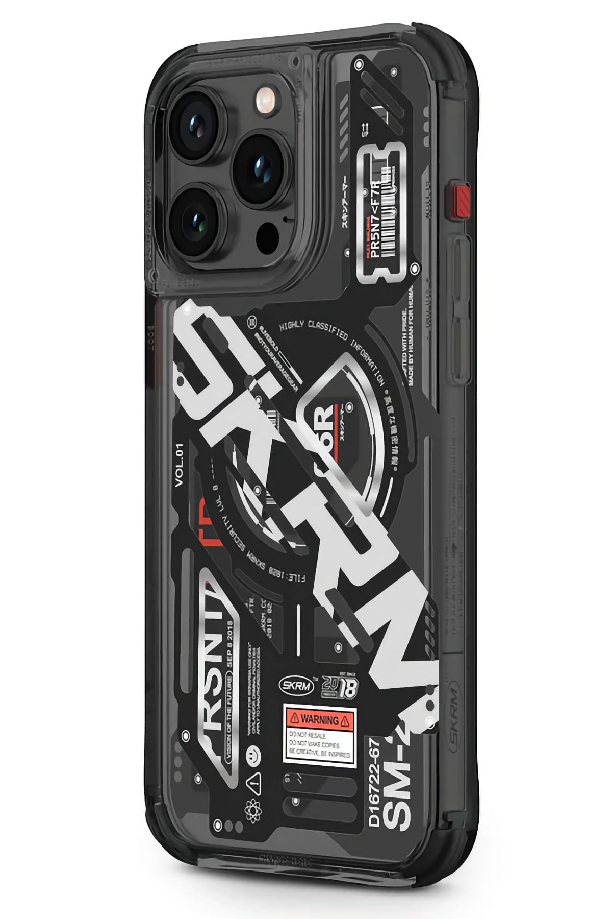 SkinArma iPhone 15 Pro Magsafe Uyumlu Ekho Kılıf Siyah