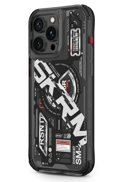 SkinArma iPhone 15 Pro Max Magsafe Uyumlu Ekho Kılıf Siyah