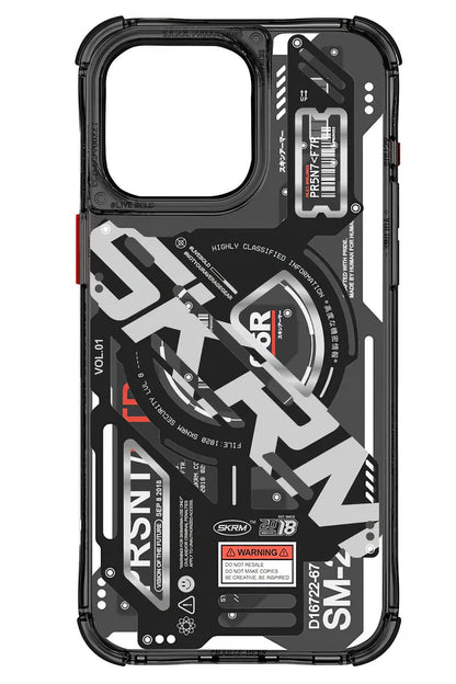 SkinArma iPhone 15 Pro Max Magsafe Uyumlu Ekho Kılıf Siyah