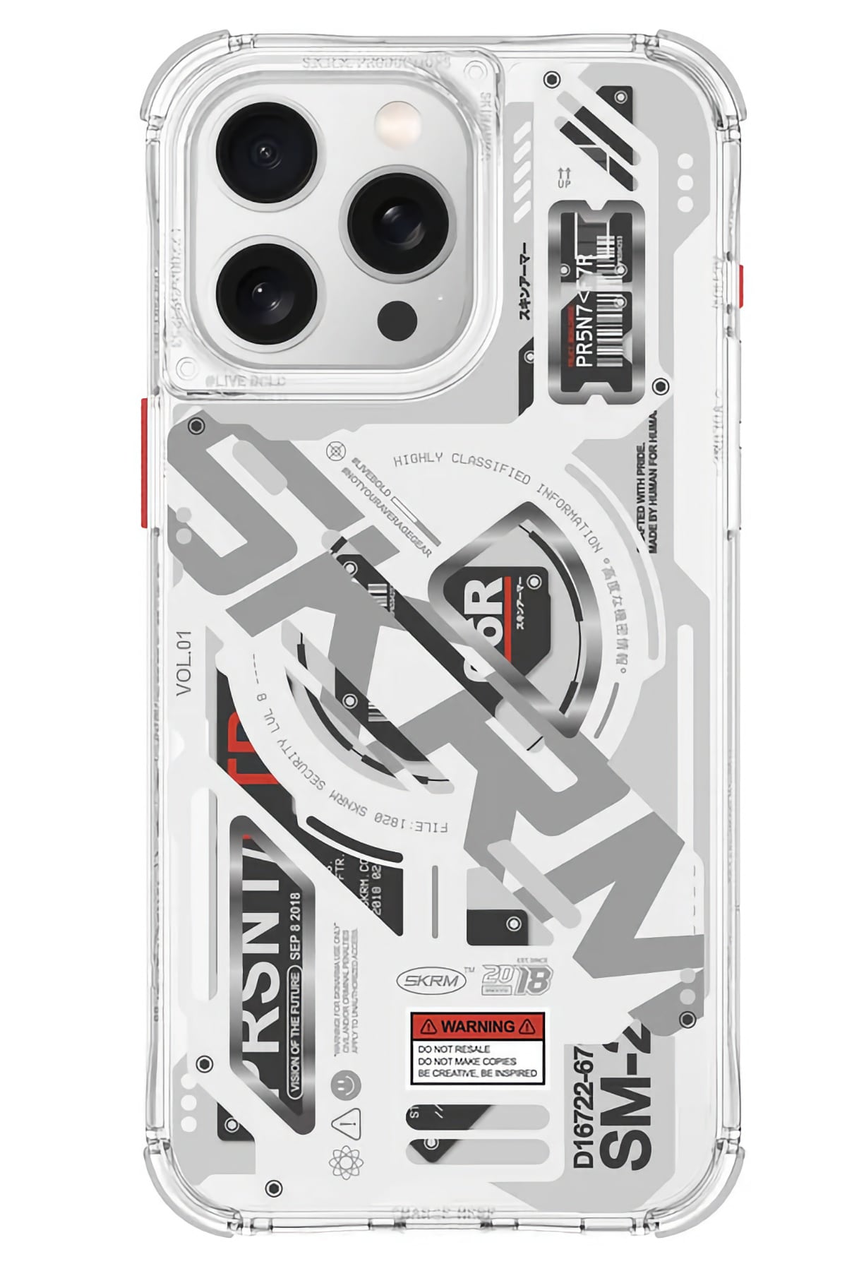 SkinArma iPhone 15 Pro Max Uyumlu Ekho Kılıf Şeffaf