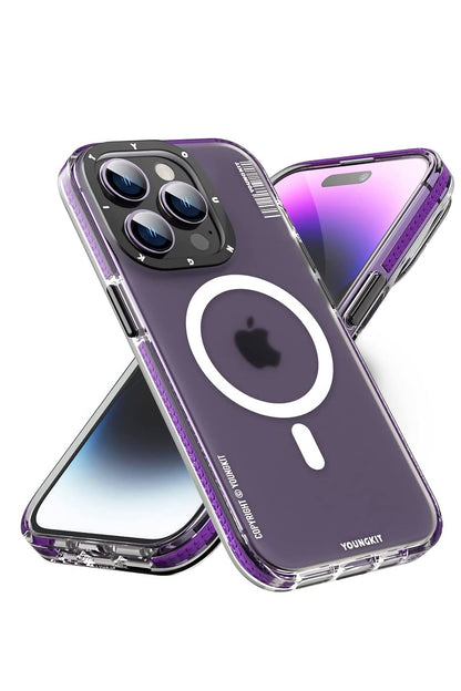 Youngkit Exquisite iPhone 14 Pro Max Magsafe Derin Mor Kılıf
