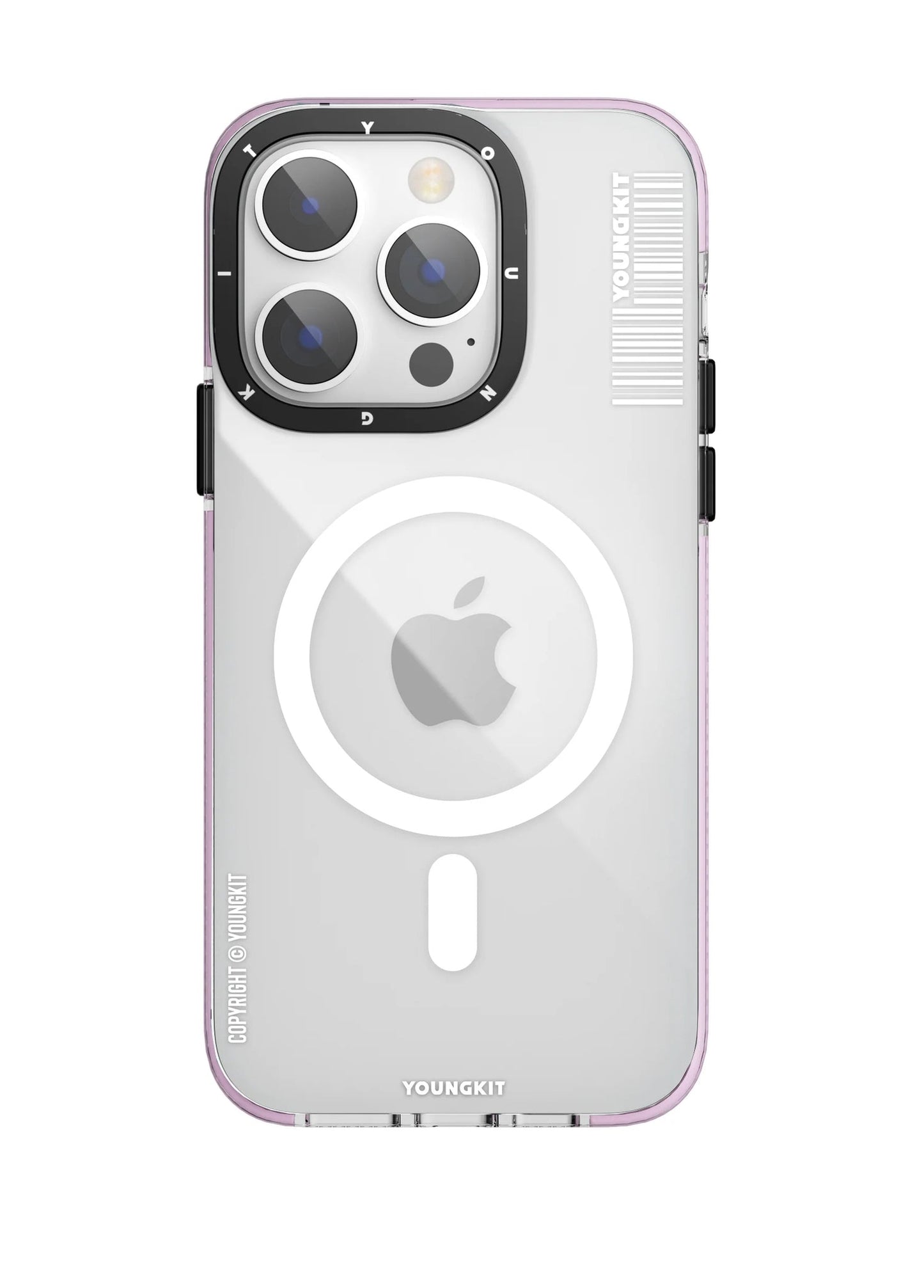 Youngkit Exquisite iPhone 14 Pro Max Magsafe Pembe Kılıf
