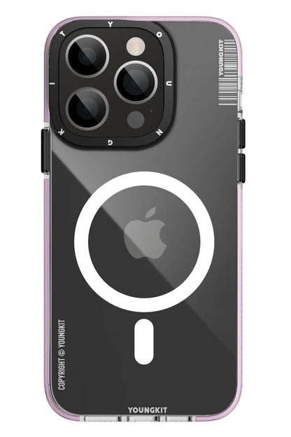 Youngkit Exquisite iPhone 14 Pro Magsafe Pembe Kılıf